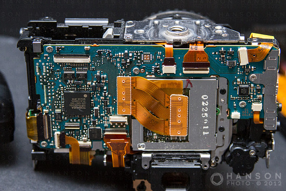 Closeup of the Installed Rear PCB