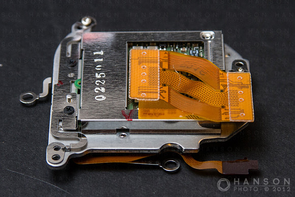 Closeup of CCD Sensor Assembly (Rear)