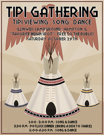Event Poster - Tipi Gathering