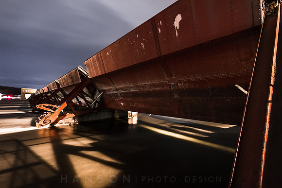 Mississippi River Lock and Dam #14 During Flood