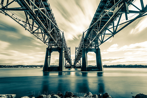 I-74 Bridge Long Exposure - Duotone