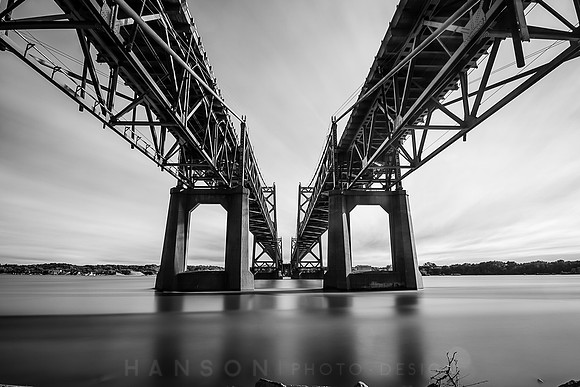 I-74 Bridge Long Exposure - B&W