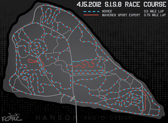 Map - Sylvan Island Stampede 2012 Race Course